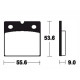 Plaquettes de frein organique BENDIX MA6