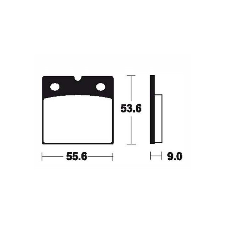 Plaquettes de frein organique BENDIX MA6