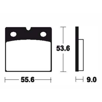 Plaquettes de frein organique BENDIX MA6