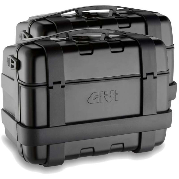 Pack valises moto GIVI Monokey TREKKER 2x46L Black Line