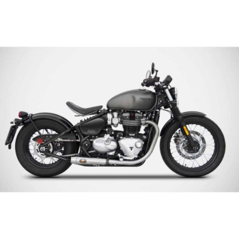 Silencer (x2) Zard INOX Triumph BOBBER 1200