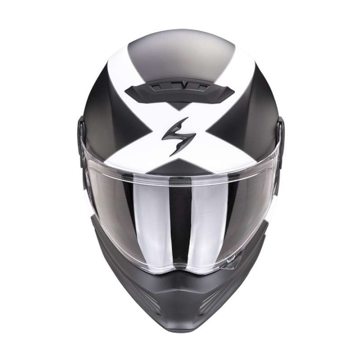 Casque Scorpion COVERT-FX GALLUS Noir mat / Blanc