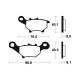 Plaquettes de frein organique BENDIX MA374