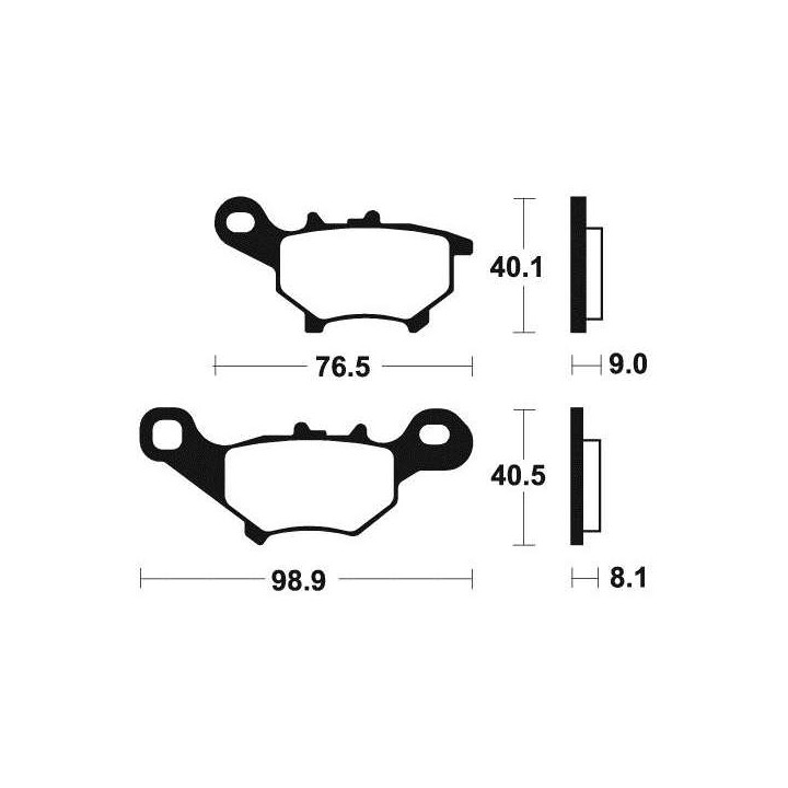 Plaquettes de frein organique BENDIX MA374