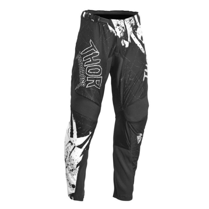 Thor YOUTH SECTOR GNAR BLACK/WHITE children's cross-country pants