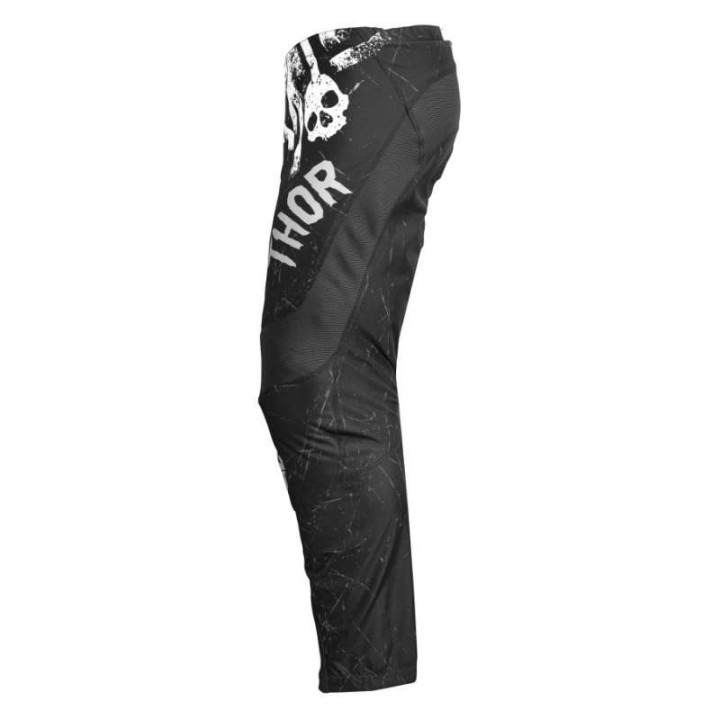 Thor YOUTH SECTOR GNAR BLACK/WHITE children's cross-country pants
