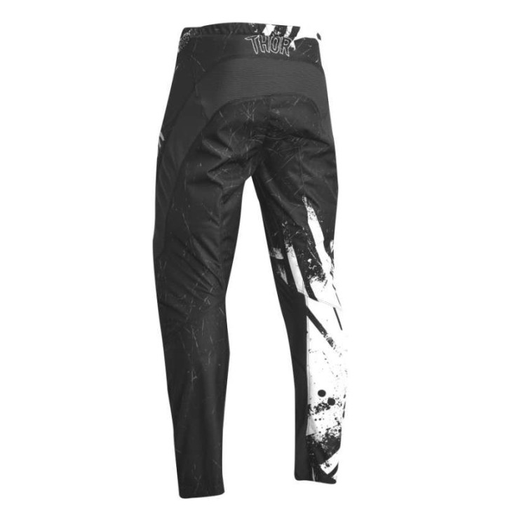 Thor YOUTH SECTOR GNAR BLACK/WHITE children's cross-country pants