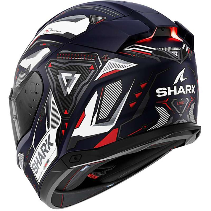 Shark SKWAL i3 LINIK motorcycle helmet BLUE/BLANK/RED