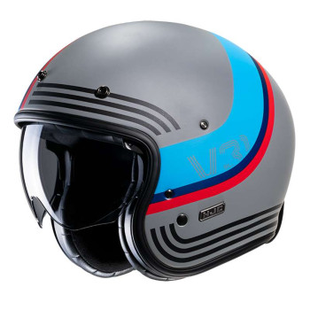 Casque moto HJC V31 BYRON GRIS/BLEU Casque moto HJC V31 BYRON GRIS/BLEU