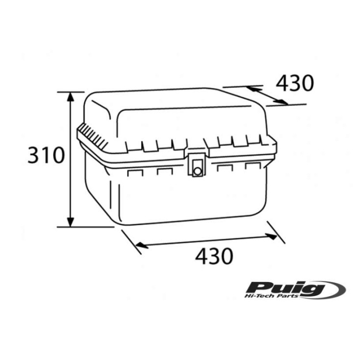 Top Case Puig BIG BOX 60 Litres Top Case Puig BIG BOX 60 Litres