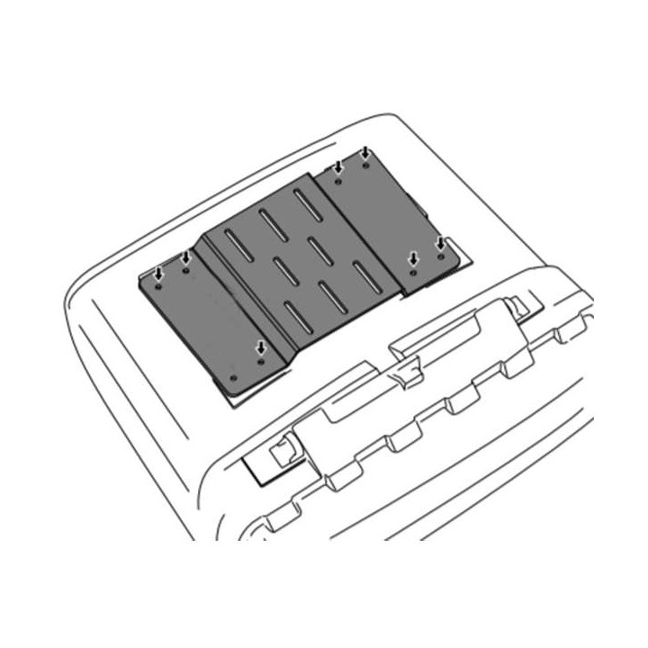 Universal base plate for Puig MAXI BOX top case Universal base plate for Puig MAXI BOX top case