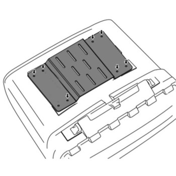 Platine universelle pour top case Puig MAXI BOX Platine universelle pour top case Puig MAXI BOX