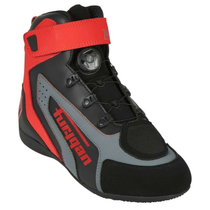 Motorcycle sneakers Furygan V4 EASY D3O BLACK/RED