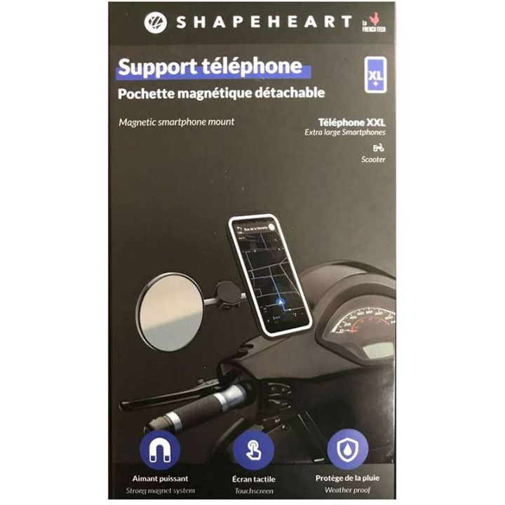 Housse étanche smartphone + fixation SCOOTER Shapeheart