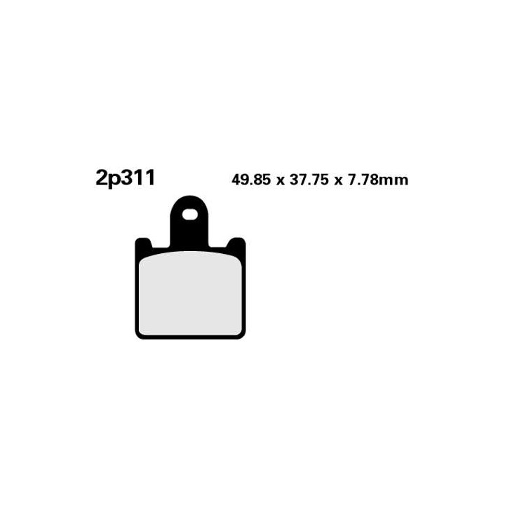 Plaquettes de frein racing sinter Nissin 2P311 ST