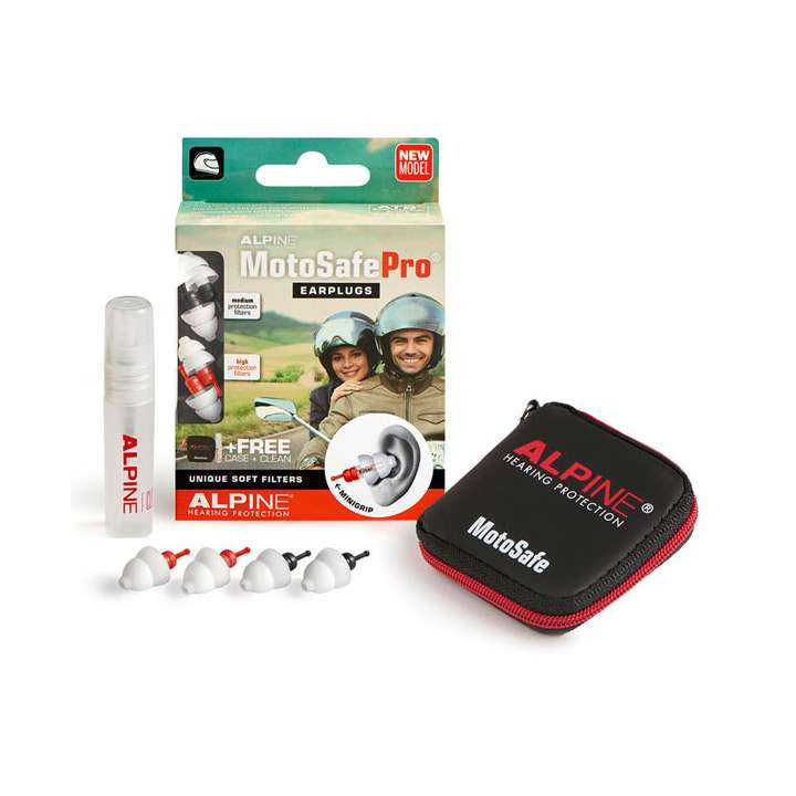 Alpine MotoSafe Pro +Mini Grip earplugs