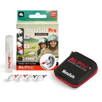 Bouchons d'oreille Alpine MotoSafe Pro +Mini Grip Bouchons d'oreille Alpine MotoSafe Pro +Mini Grip