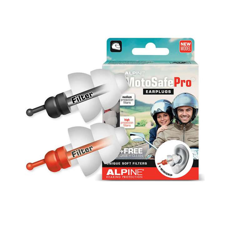 Alpine MotoSafe Pro +Mini Grip earplugs