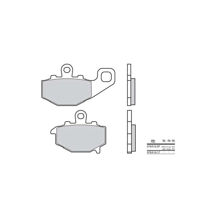 Brake pads sinter BREMBO 07KA16SP