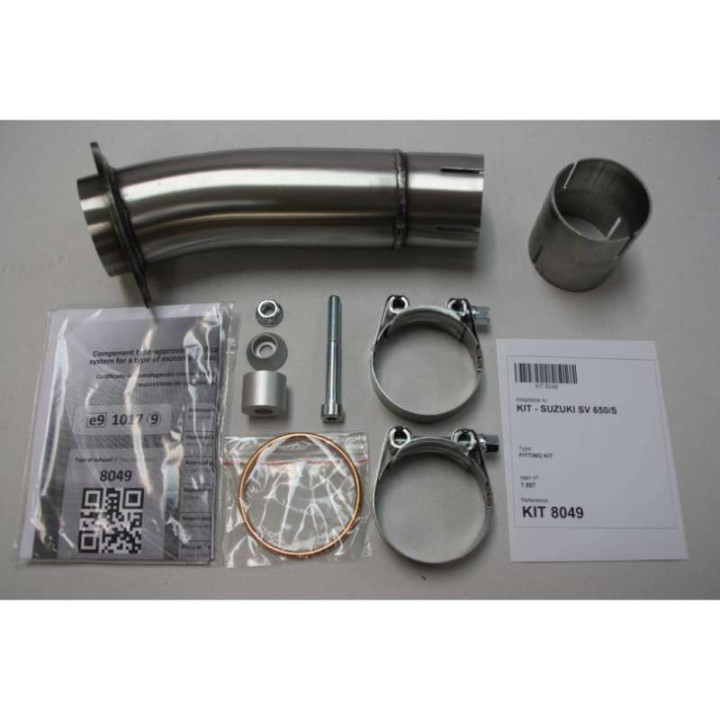 Silencieux homologué Ixil SOVE inox (OS8049VSE) Suzuki SV650/S 99-03
