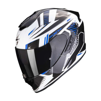 Casque Scorpion EXO-1400 EVO AIR SHELL BLANC / BLEU