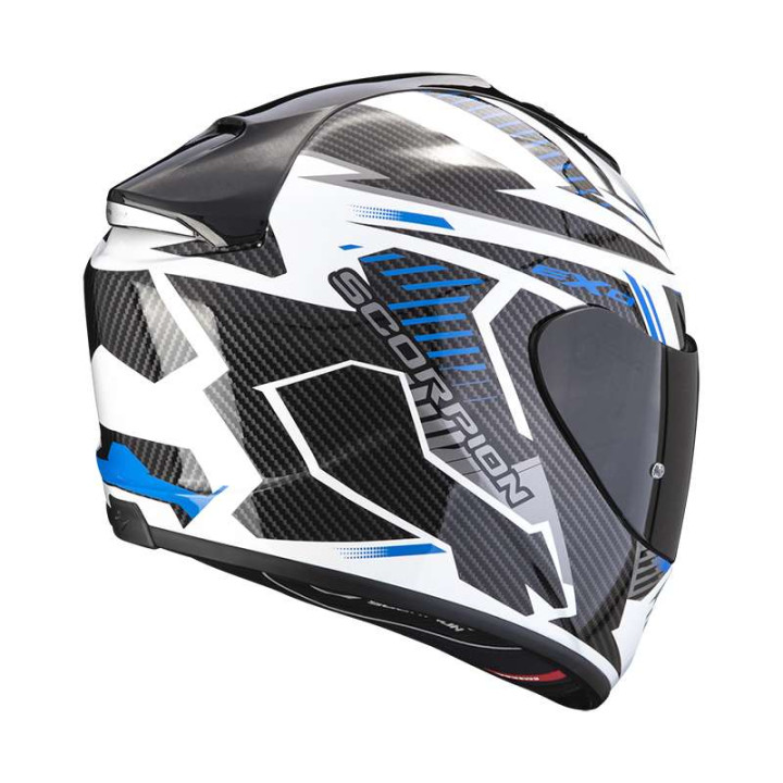 Casque Scorpion EXO-1400 EVO AIR SHELL BLANC / BLEU