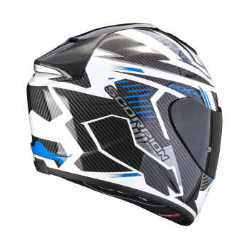 Casque Scorpion EXO-1400 EVO AIR SHELL BLANC / BLEU