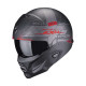 Casque Scorpion EXO-COMBAT II XENON Noir mat / Rouge