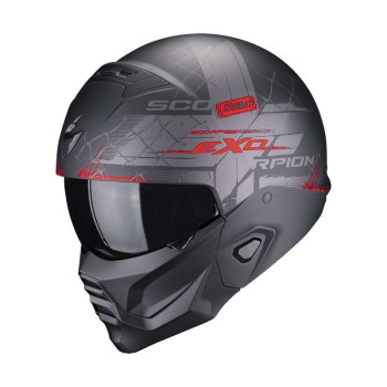 Scorpion EXO-COMBAT II XENON Helmet Matt black / Red