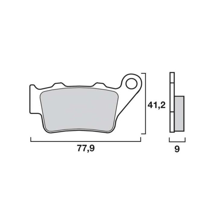 Motorcycle brake pads sinter Brembo 07BB02SD