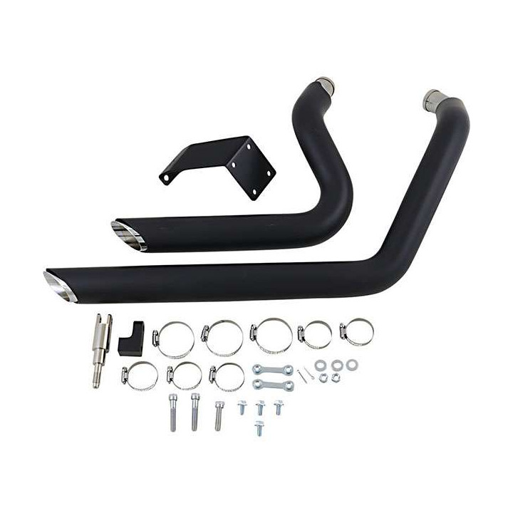 Complete line Vance &amp- Hines SHORTSHOTS BLACK (47223) Harley SPORTSTER 99-03