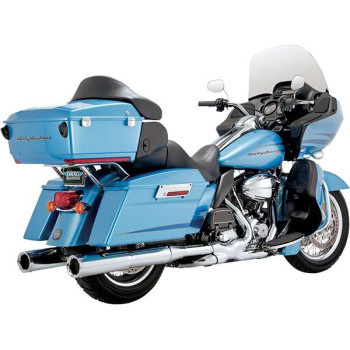 Vance &amp- Hines HI OUTPUT CHROME muffler (16455) Harley TOURING 95-16