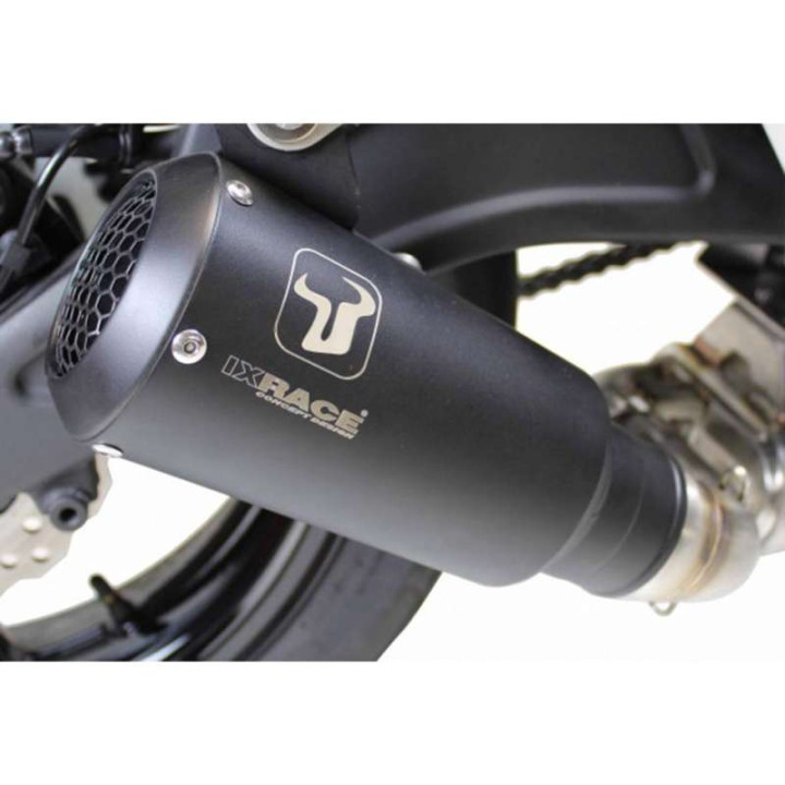Ligne complète homologuée IXRACE MK2 INOX BLACK Yamaha MT-07 14-