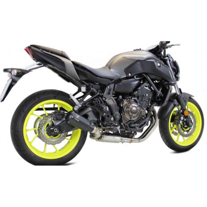 Ligne complète homologuée IXRACE MK2 INOX BLACK Yamaha MT-07 14-