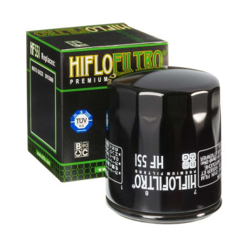 Filtre à huile Hiflofiltro HF551 Filtre à huile Hiflofiltro HF551