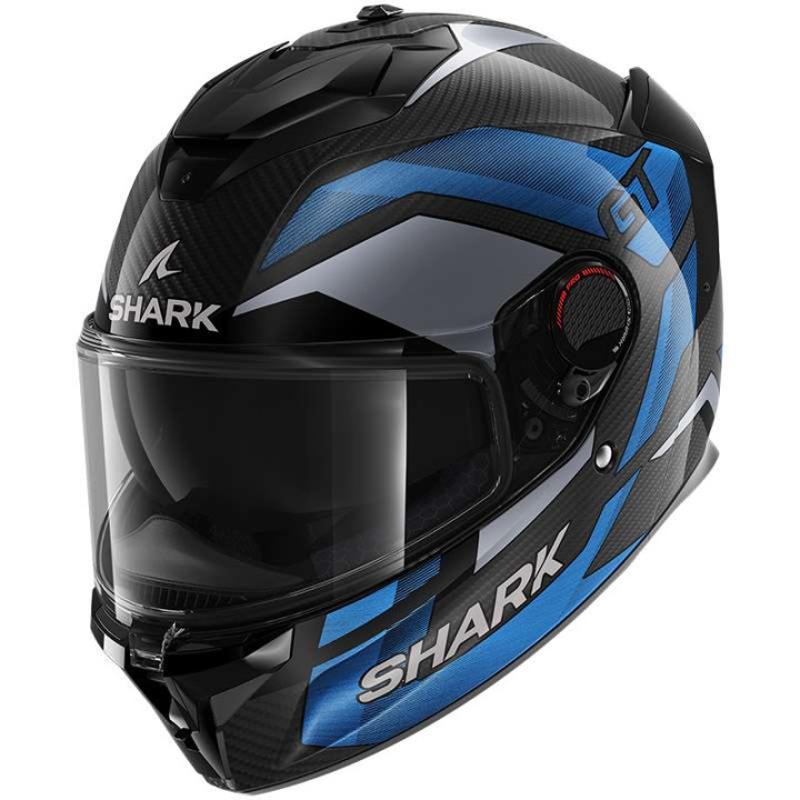 Casque moto Shark SPARTAN GT PRO CARBON RITMO Noir/Bleu