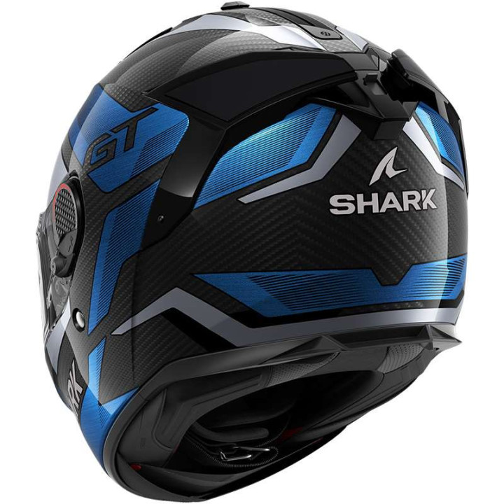 Casque moto Shark SPARTAN GT PRO CARBON RITMO Noir/Bleu
