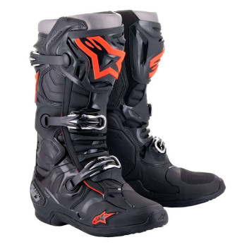 Bottes cross ALPINESTARS TECH 10 BLACK RED FLUO