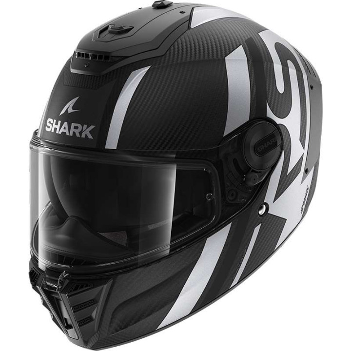 Motorcycle helmet Shark SPARTAN RS CARBON SHAWN MAT Black/White
