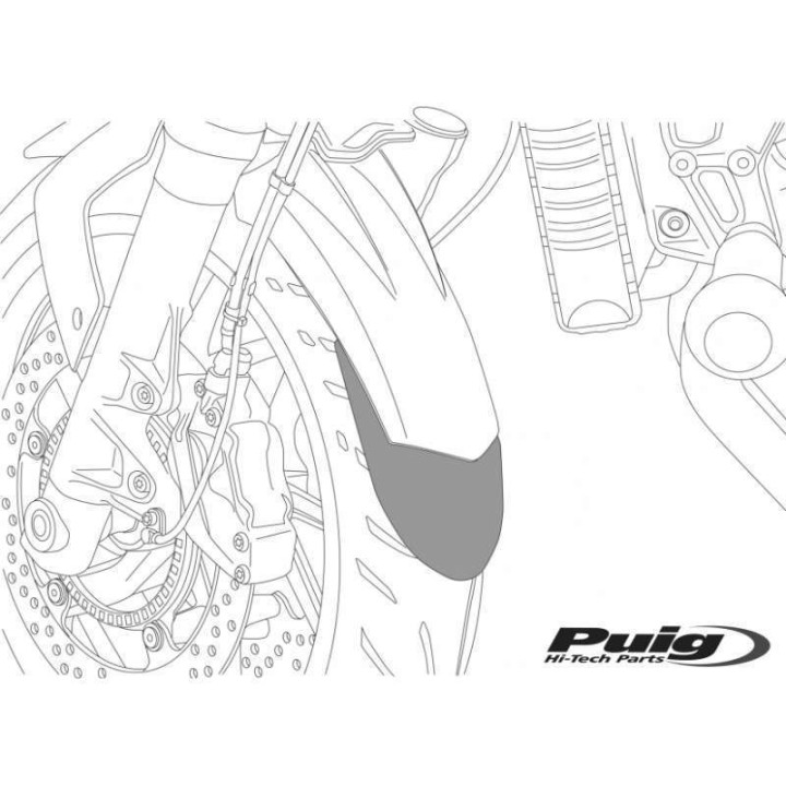 Prolongateur garde-boue avant Puig (6434N) Yamaha XJR1200/XJR1300