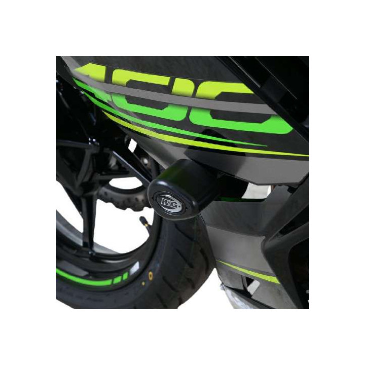 Tampons de protection R&G AERO Kawasaki Ninja 250/Ninja 400/Z250 /Z400 (CP0444BL)
