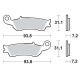 Brake pads sinter BRAKING 929CM46 