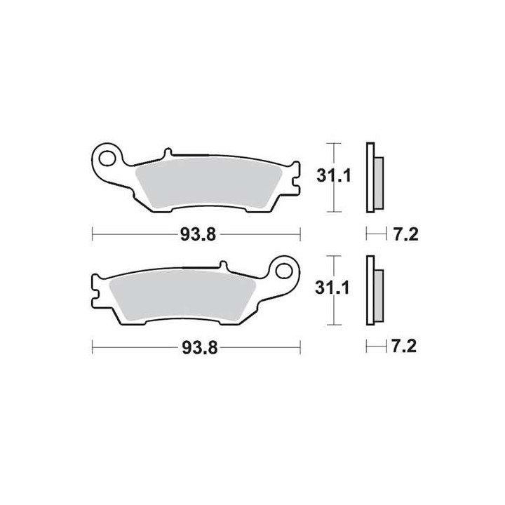 Brake pads sinter BRAKING 929CM46 