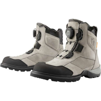 Icon STORMHAWK Grey motorcycle boots