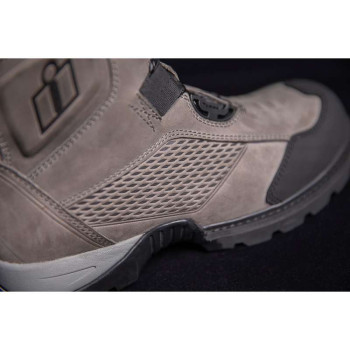 Icon STORMHAWK Grey motorcycle boots