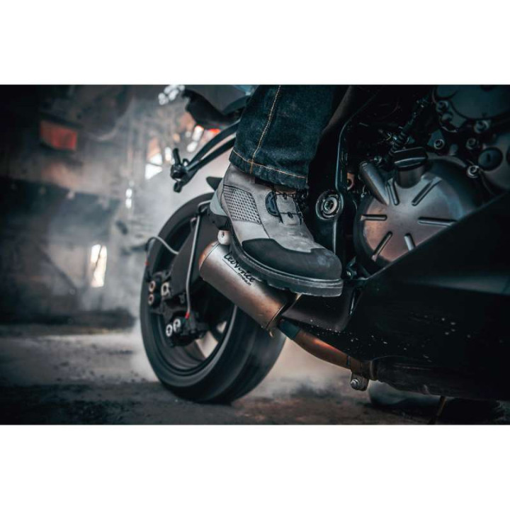 Icon STORMHAWK Grey motorcycle boots