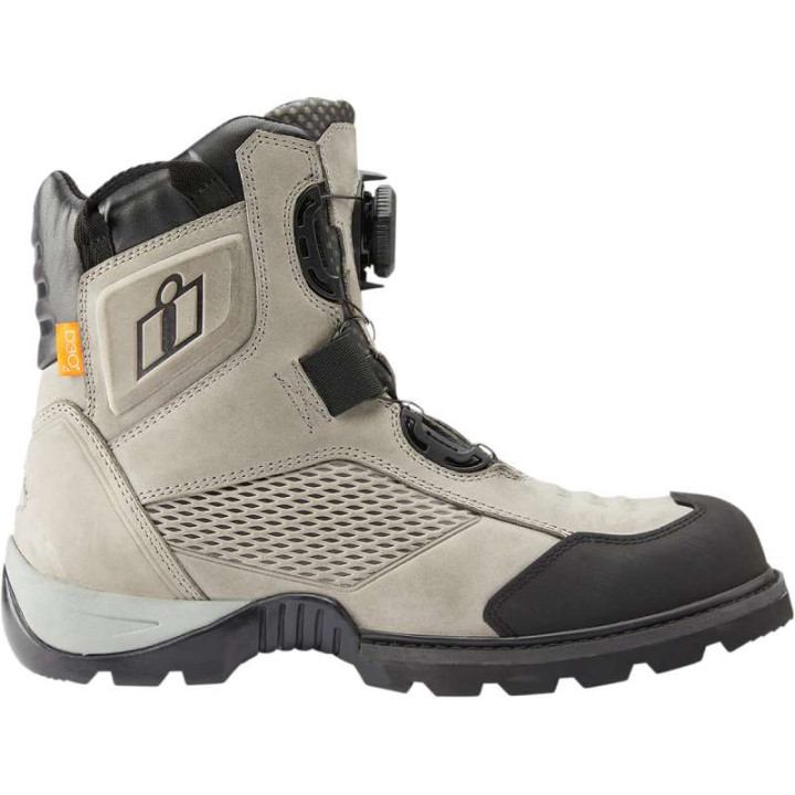 Icon STORMHAWK Grey motorcycle boots