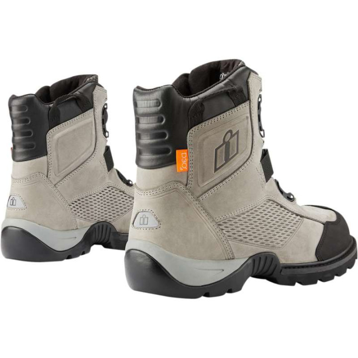 Icon STORMHAWK Grey motorcycle boots