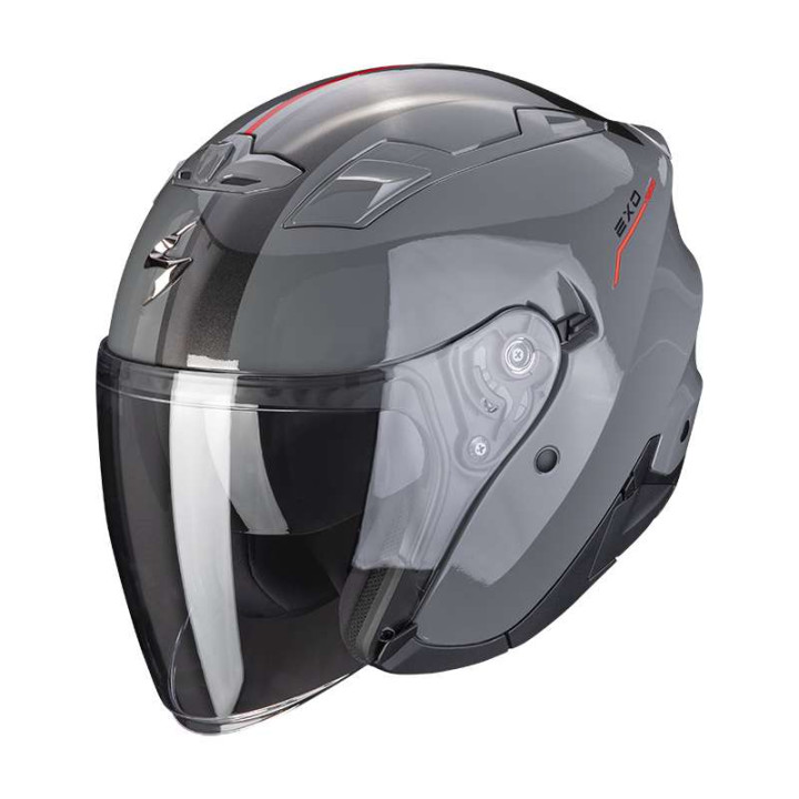 Scorpion EXO-230 SR Grey / Red motorcycle helmet Scorpion EXO-230 SR Grey / Red motorcycle helmet