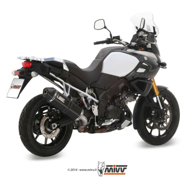 Silencieux Homologué Mivv SPEED EDGE Inox noir (S.042.LRB) DL1050 V-STROM